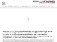 Benalla & Mansfield Toyota's website