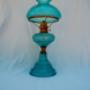 Australian Crown Glass Oil Lamp