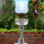 Hinks Cut Glass Oil Lamp