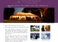 Byron Bay Wedding and Party Hire's website