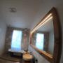 LED Strip Lighting on Bathroom Mirror