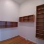 Oak shelf units