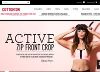Cotton On Clothing's website