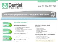 Dentist Dr Don Anderson