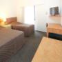 Guest room with flat-screen television