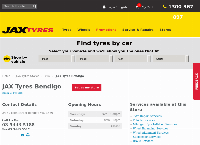 JAX Tyres Bendigo's website