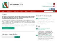 M V Anderson & Co