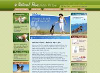 Natural Paws Holistic Pet Care's website