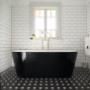 Uploaded by visitor on 28/7/2017 - Heritage charm meets Modern Chic; this stunning tessellated tile bathroom blends old and contemporary.