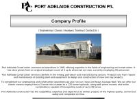 Port Adelaide Construction Pty Ltd