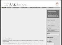 Rak Bathware's website