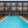 Outdoor pool with sundeck
