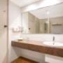 Vanity in bathroom
