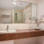 Vanity in bathroom