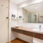 Vanity in bathroom