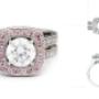 Pink Diamond Engagement Ring and Sketch