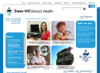 Swan Hill District Health's website