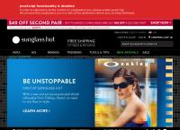 Sunglass Hut's website