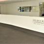 Custom built reception desk for The Melbourne Racing club