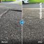 sunken concrete driveway