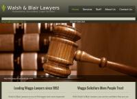 Walsh & Blair Lawyers's website