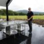 custom concrete dining table