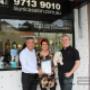 Uploaded by visitor on 15/10/2015 - City Of Canada Bay Council, Mayor Angelo Tsiraksis with La Unica Salon owners Susana Montero and Sal Bua