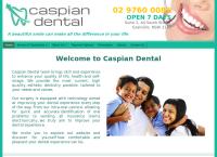 Caspian Dental's website