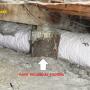 Paint tin used as footing