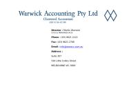 Warwick Accounting Pty Ltd Chartered Accountants