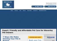 Waverley Animal Hospital's website