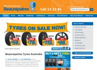 Beaurepaires EDWARDSTOWN's website