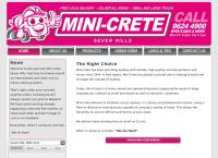 Boral Building and Construction Materials Mini-Crete Concrete's website