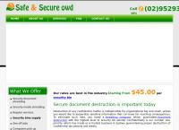 SAS Paper Document Shredding's website