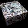 Leopard Print Glass Jewellery Box