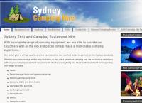 Sydney Camping Hire's website