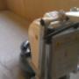 First cut for polished concrete