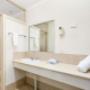 Vanity in bathroom