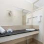 Vanity in bathroom