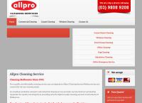 Allpro Cleaning Service Melbourne's website