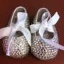 Baby christening shoes