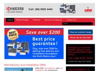 Kyocera Printers Perth's website