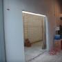 Wall opening cutting through concrete