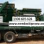 Skip bins on a truck
