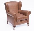 Wing Leather Arm Chair.