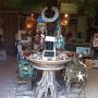 The shop with the sand on the floor!