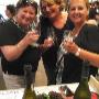 Customers wine tasting