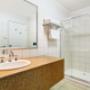 Vanity in bathroom