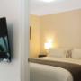 Guest room with flat-screen television