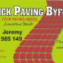 Brick Paving Byford Business Card